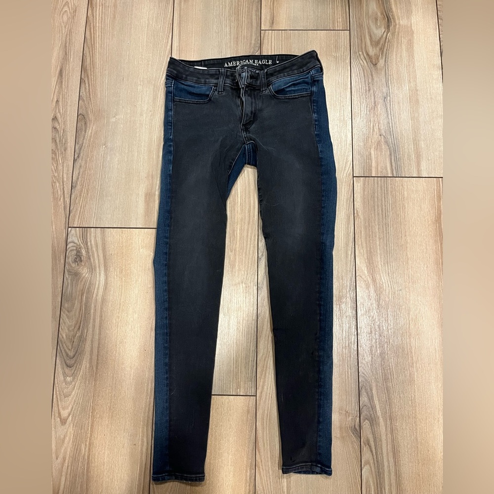 Blue and black American Eagle Jeans